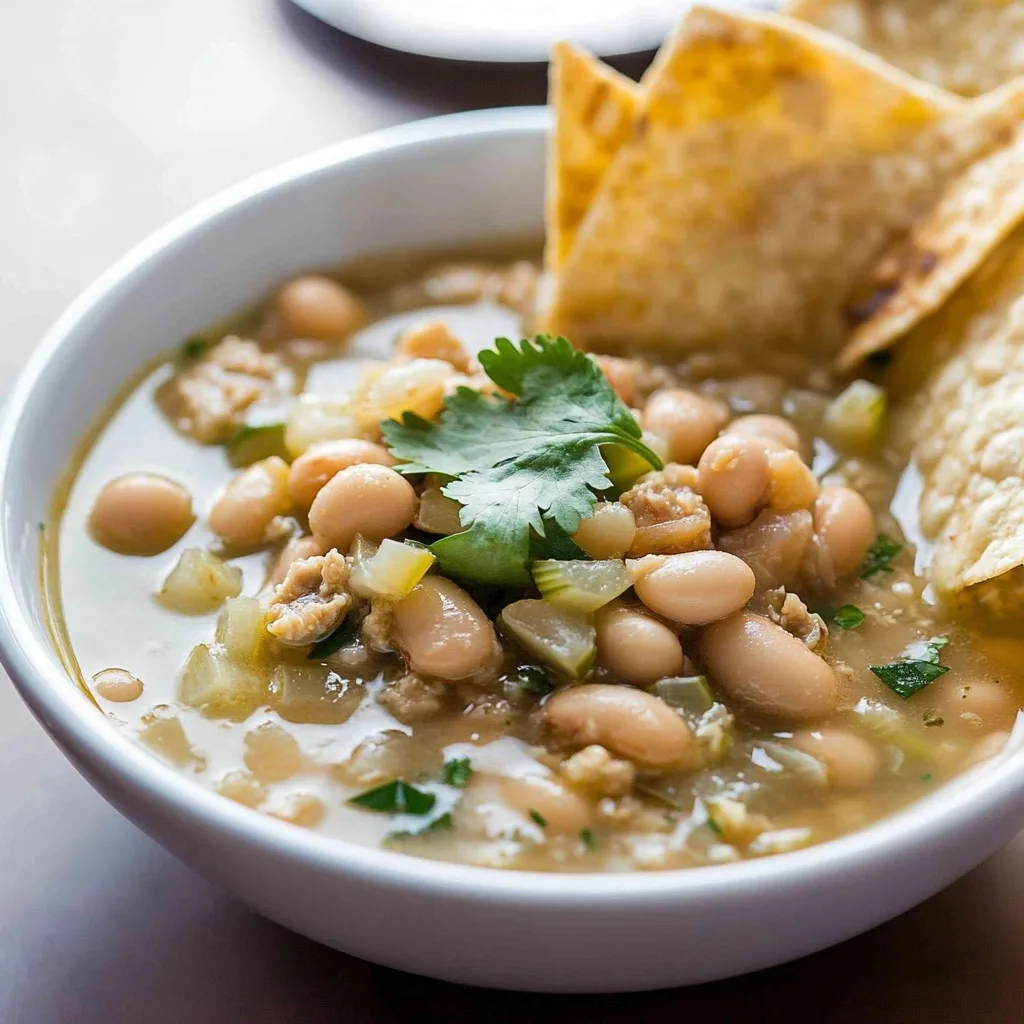 White Chili With Navy Beans