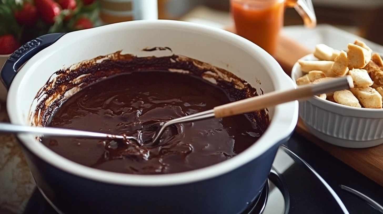 chocolate caramel fondue recipe