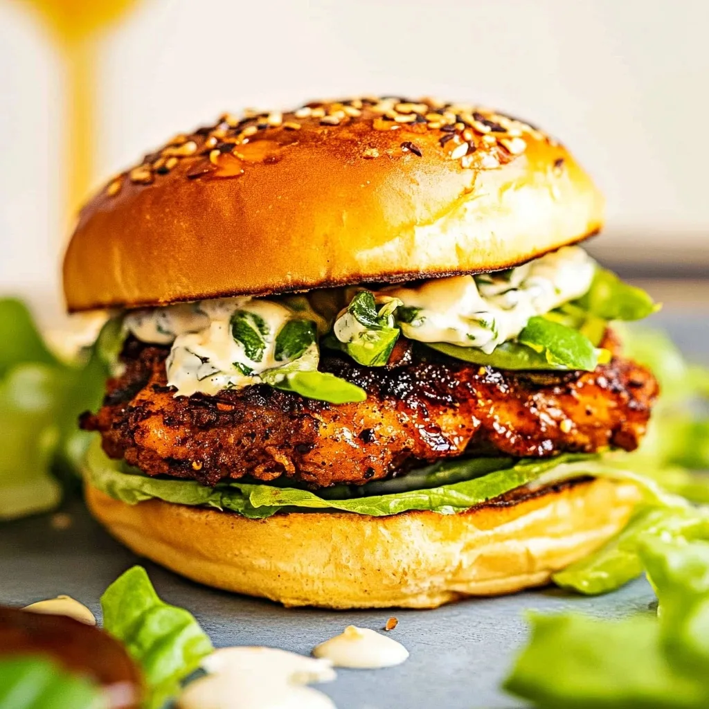 hot honey chicken sandwich